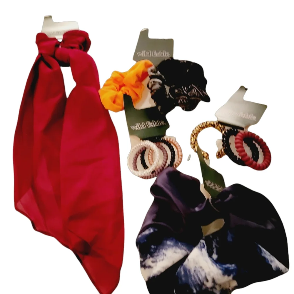 Lot‎ of 12 Wild Fable Women's Hair Accessory Ties Spiral Rings and Hair Twister